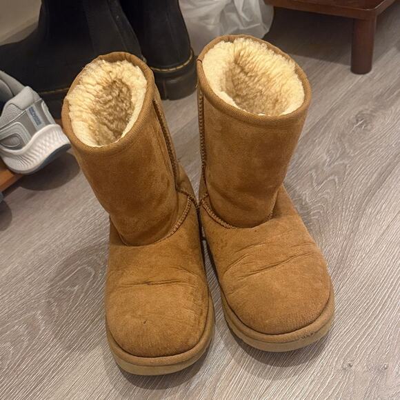 UGG Cozy Tan Suede Boots - Picture 2 of 5